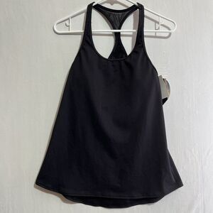 TYR Taylor Tank Top Women S (4/6) Black Stretch Round Neck Racerback Performance